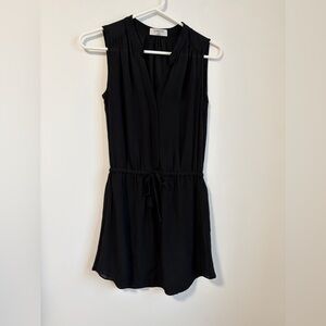 Babaton 100% silk Bennett tied sleeveless buttoned dress